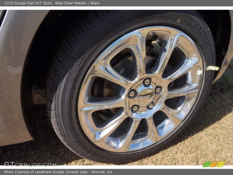 Billet Silver Metallic / Black 2016 Dodge Dart SXT Sport