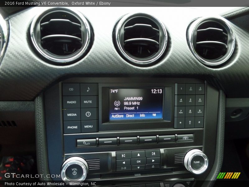 Oxford White / Ebony 2016 Ford Mustang V6 Convertible