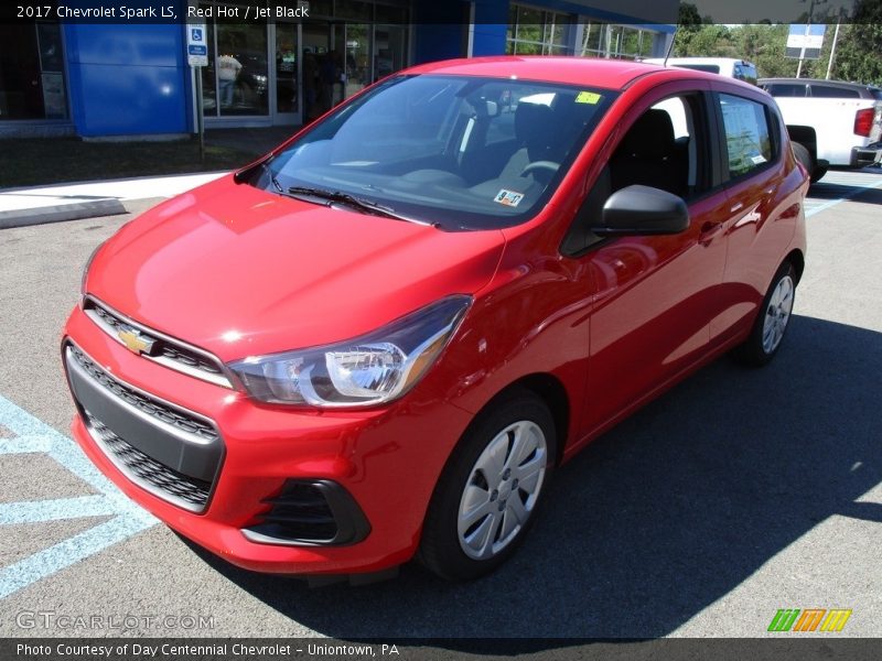 Red Hot / Jet Black 2017 Chevrolet Spark LS