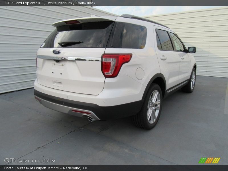 White Platinum / Ebony Black 2017 Ford Explorer XLT