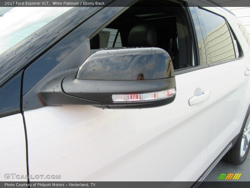 White Platinum / Ebony Black 2017 Ford Explorer XLT
