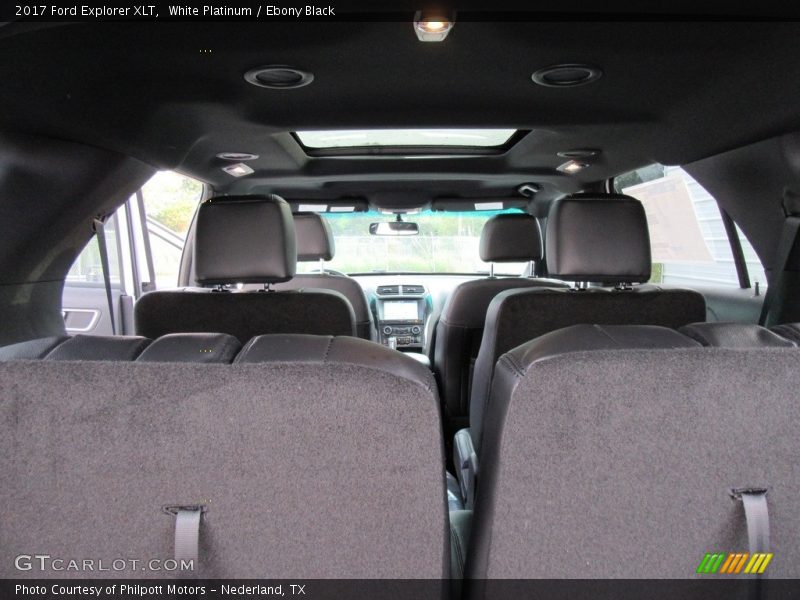 White Platinum / Ebony Black 2017 Ford Explorer XLT