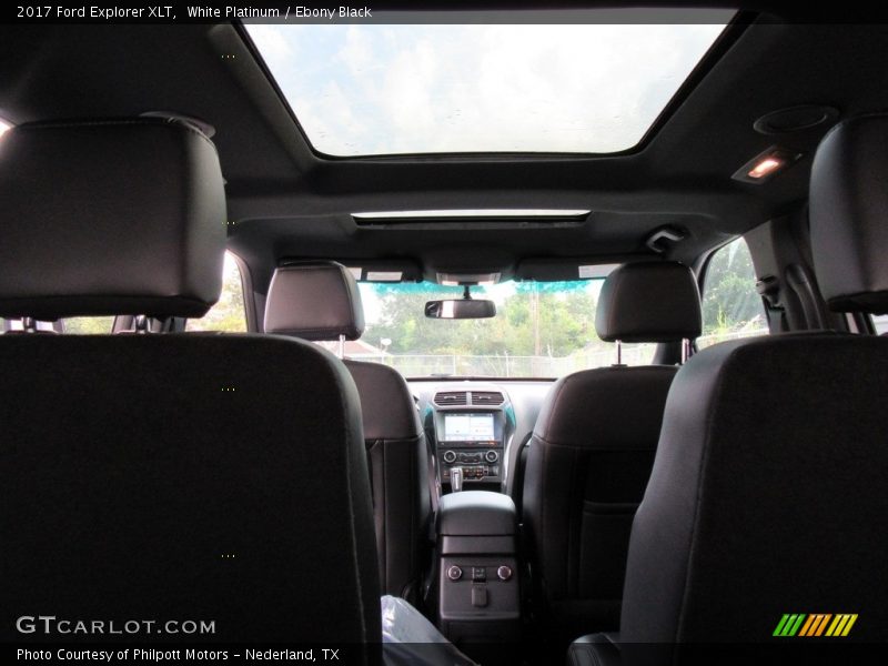 White Platinum / Ebony Black 2017 Ford Explorer XLT