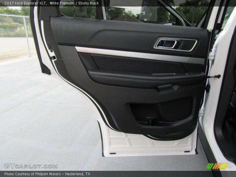 White Platinum / Ebony Black 2017 Ford Explorer XLT