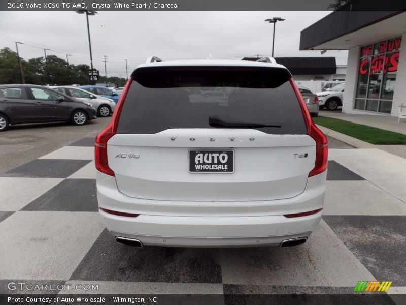 Crystal White Pearl / Charcoal 2016 Volvo XC90 T6 AWD