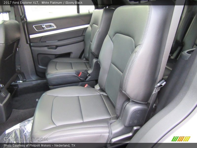 White Platinum / Ebony Black 2017 Ford Explorer XLT