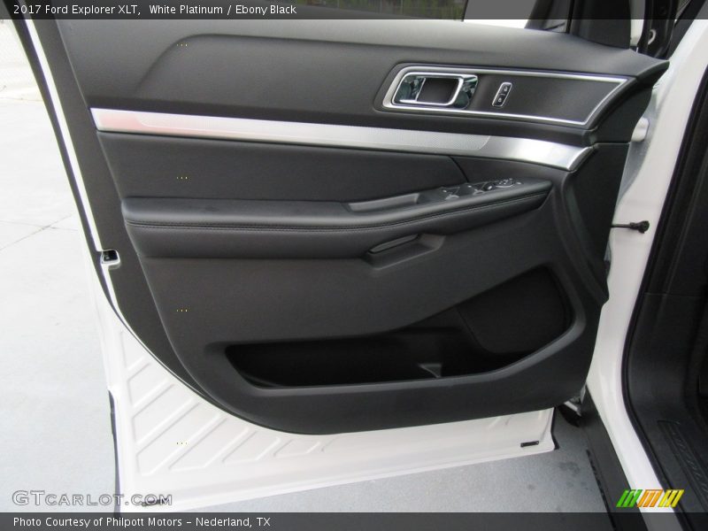 White Platinum / Ebony Black 2017 Ford Explorer XLT