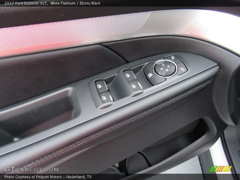 White Platinum / Ebony Black 2017 Ford Explorer XLT