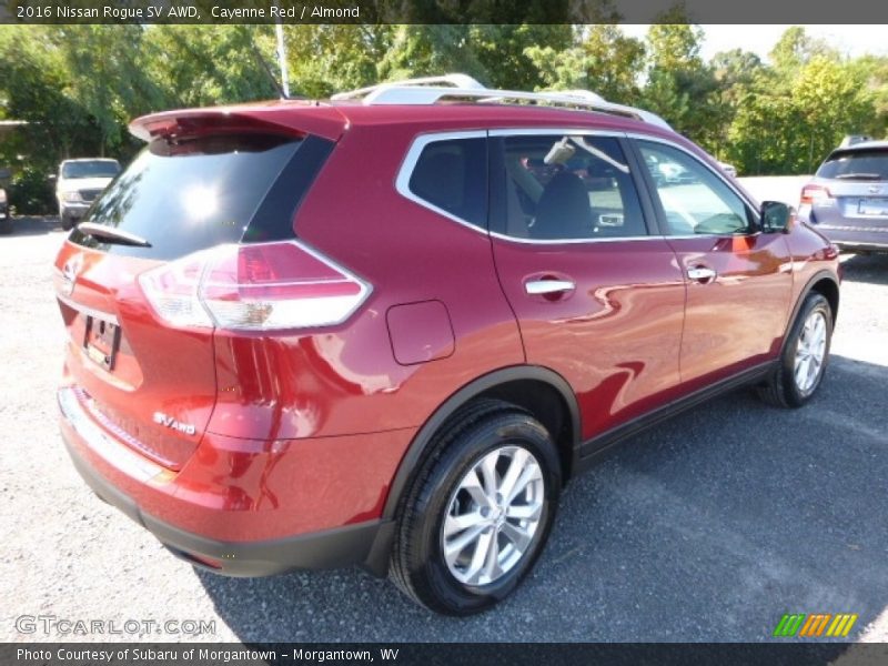 Cayenne Red / Almond 2016 Nissan Rogue SV AWD