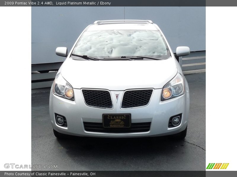 Liquid Platinum Metallic / Ebony 2009 Pontiac Vibe 2.4 AWD