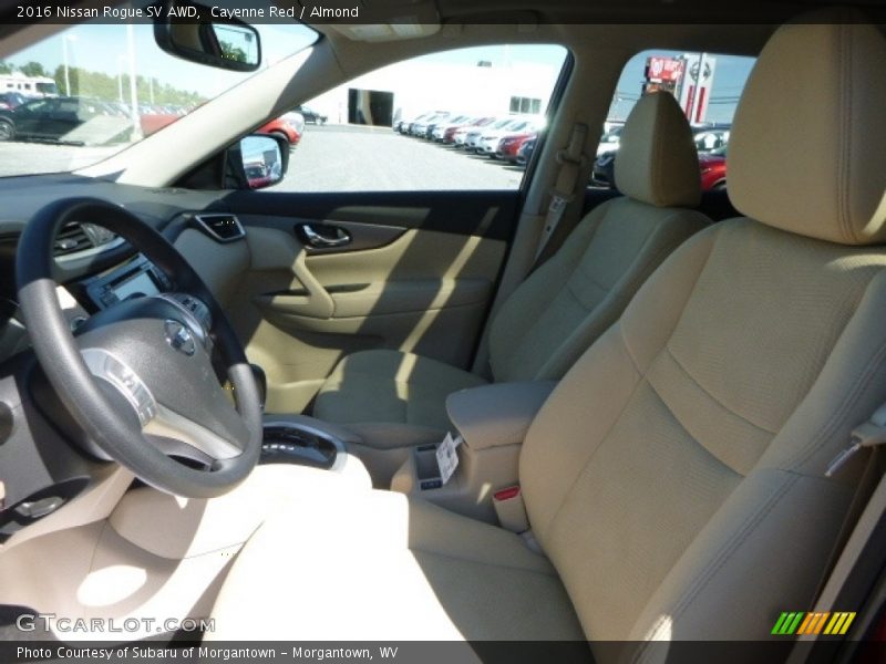 Cayenne Red / Almond 2016 Nissan Rogue SV AWD