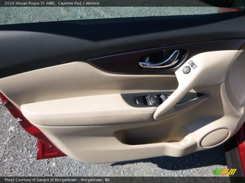 Cayenne Red / Almond 2016 Nissan Rogue SV AWD