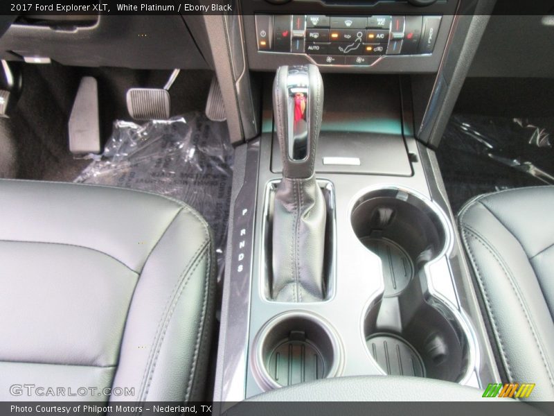 White Platinum / Ebony Black 2017 Ford Explorer XLT