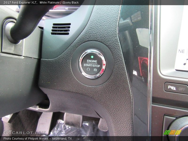 White Platinum / Ebony Black 2017 Ford Explorer XLT