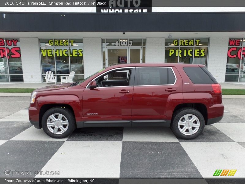 Crimson Red Tintcoat / Jet Black 2016 GMC Terrain SLE