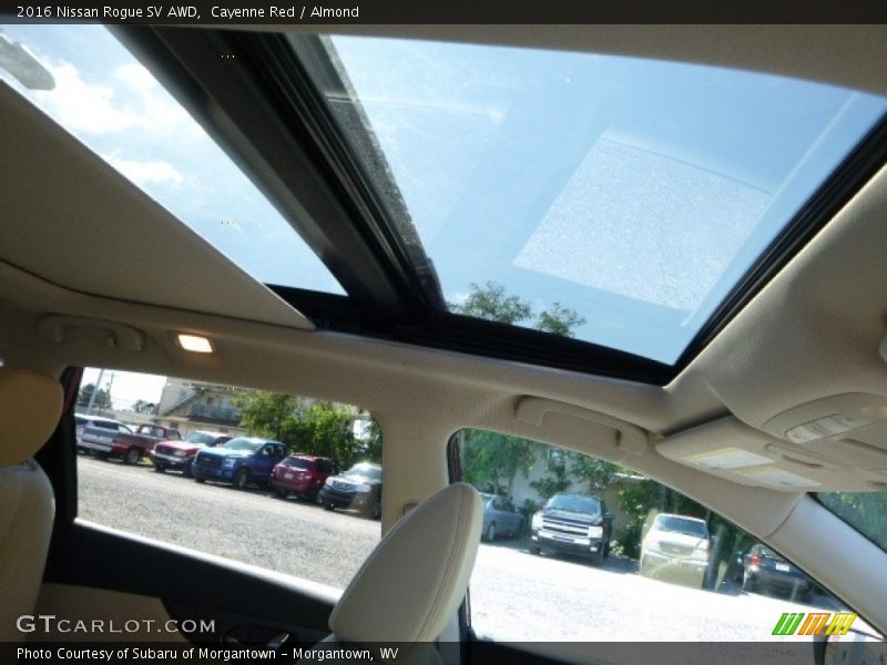 Cayenne Red / Almond 2016 Nissan Rogue SV AWD