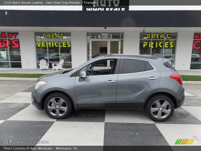 Satin Steel Gray Metallic / Titanium 2014 Buick Encore Leather