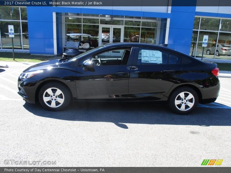 Mosaic Black Metallic / Jet Black 2017 Chevrolet Cruze LS
