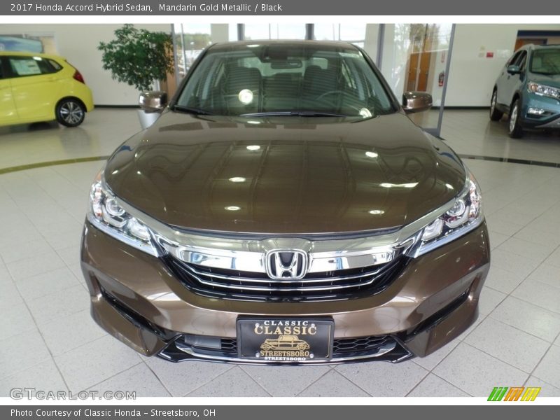 Mandarin Gold Metallic / Black 2017 Honda Accord Hybrid Sedan