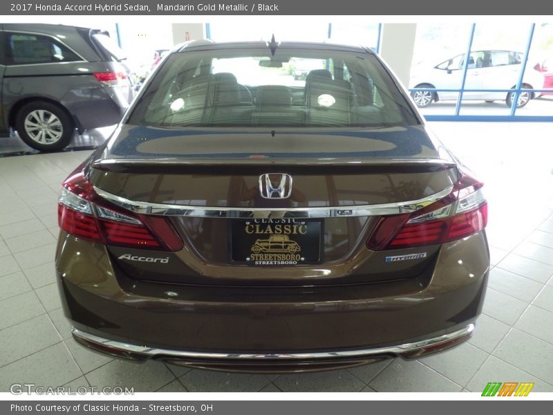Mandarin Gold Metallic / Black 2017 Honda Accord Hybrid Sedan