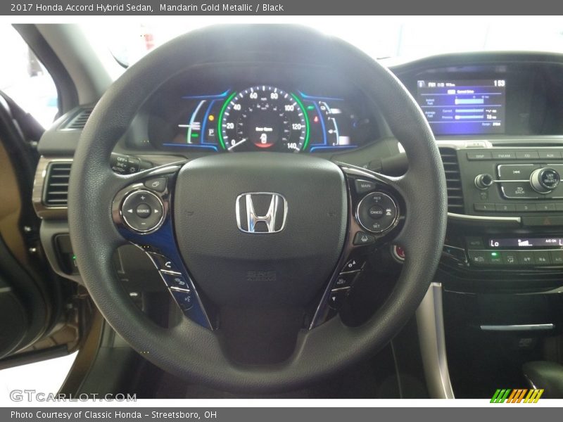 Mandarin Gold Metallic / Black 2017 Honda Accord Hybrid Sedan