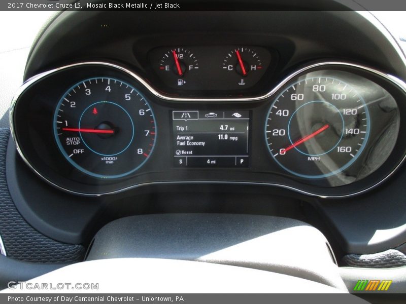 Mosaic Black Metallic / Jet Black 2017 Chevrolet Cruze LS