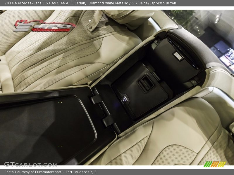 Diamond White Metallic / Silk Beige/Espresso Brown 2014 Mercedes-Benz S 63 AMG 4MATIC Sedan