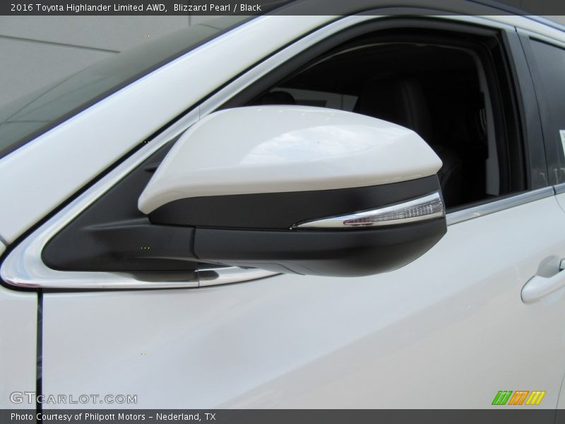 Blizzard Pearl / Black 2016 Toyota Highlander Limited AWD