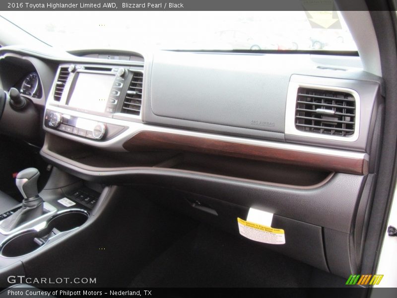 Blizzard Pearl / Black 2016 Toyota Highlander Limited AWD