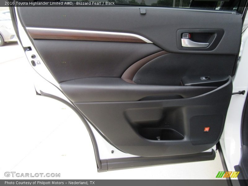 Blizzard Pearl / Black 2016 Toyota Highlander Limited AWD