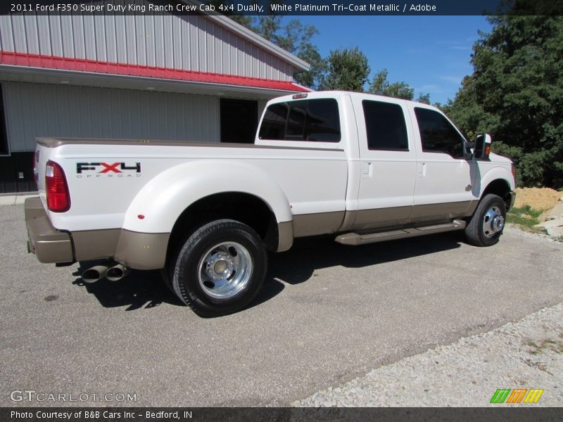 White Platinum Tri-Coat Metallic / Adobe 2011 Ford F350 Super Duty King Ranch Crew Cab 4x4 Dually