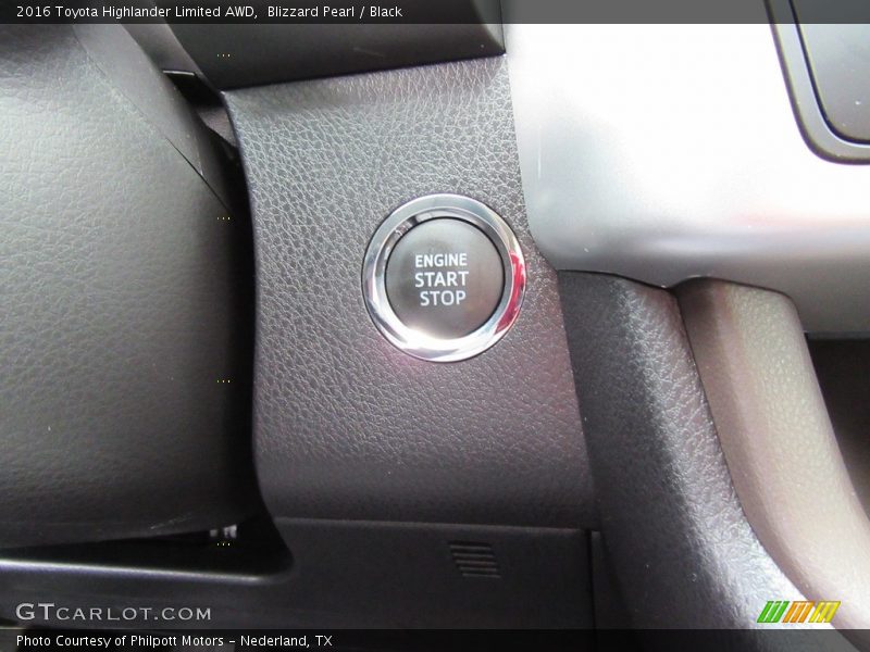 Blizzard Pearl / Black 2016 Toyota Highlander Limited AWD