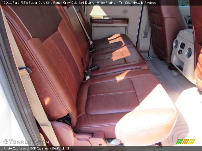 White Platinum Tri-Coat Metallic / Adobe 2011 Ford F350 Super Duty King Ranch Crew Cab 4x4 Dually