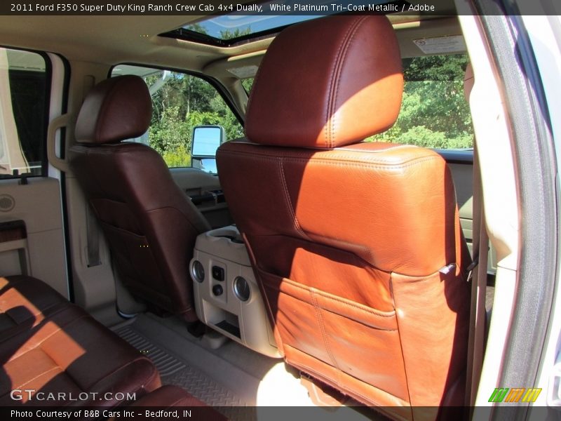 White Platinum Tri-Coat Metallic / Adobe 2011 Ford F350 Super Duty King Ranch Crew Cab 4x4 Dually
