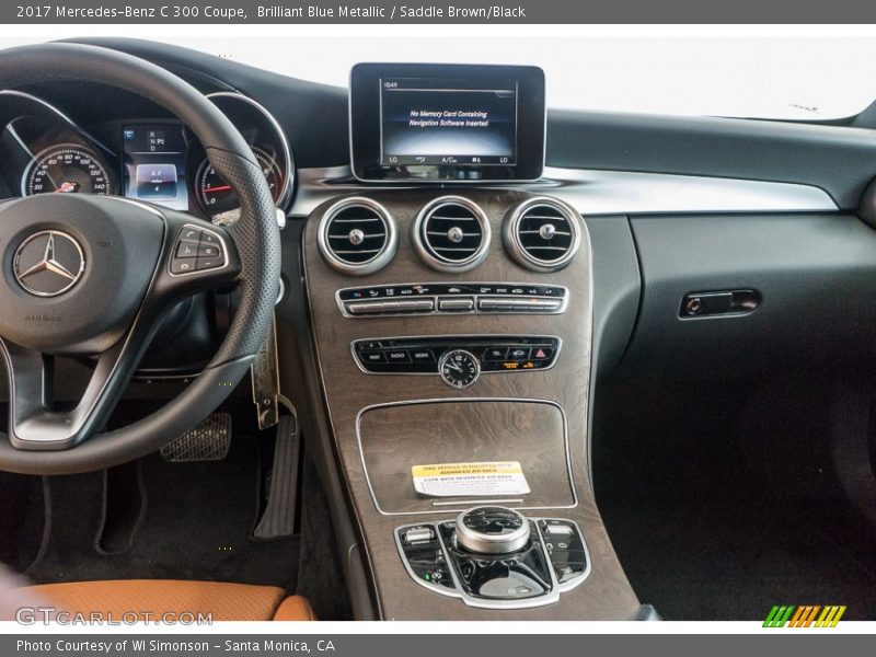 Brilliant Blue Metallic / Saddle Brown/Black 2017 Mercedes-Benz C 300 Coupe