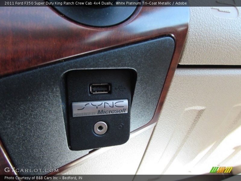 White Platinum Tri-Coat Metallic / Adobe 2011 Ford F350 Super Duty King Ranch Crew Cab 4x4 Dually