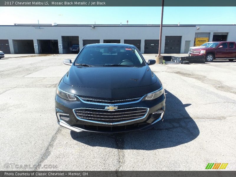 Mosaic Black Metallic / Jet Black 2017 Chevrolet Malibu LS
