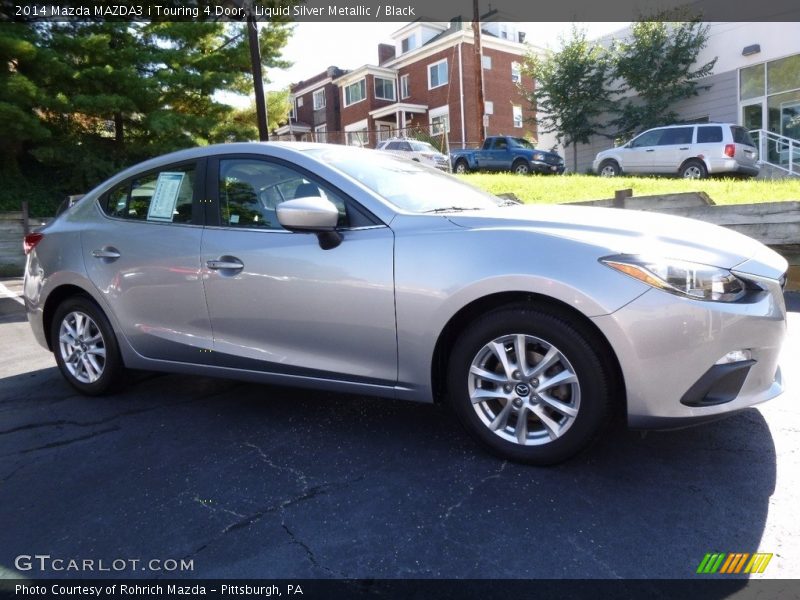 Liquid Silver Metallic / Black 2014 Mazda MAZDA3 i Touring 4 Door