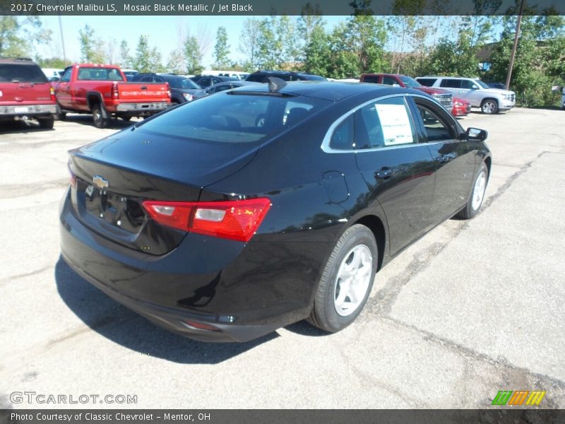 Mosaic Black Metallic / Jet Black 2017 Chevrolet Malibu LS