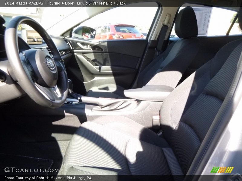 Liquid Silver Metallic / Black 2014 Mazda MAZDA3 i Touring 4 Door