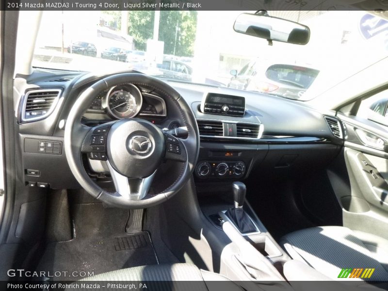 Liquid Silver Metallic / Black 2014 Mazda MAZDA3 i Touring 4 Door