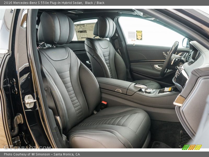 Black / Black 2016 Mercedes-Benz S 550e Plug-In Hybrid Sedan