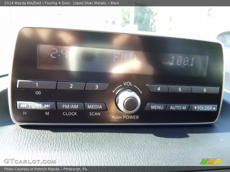 Liquid Silver Metallic / Black 2014 Mazda MAZDA3 i Touring 4 Door