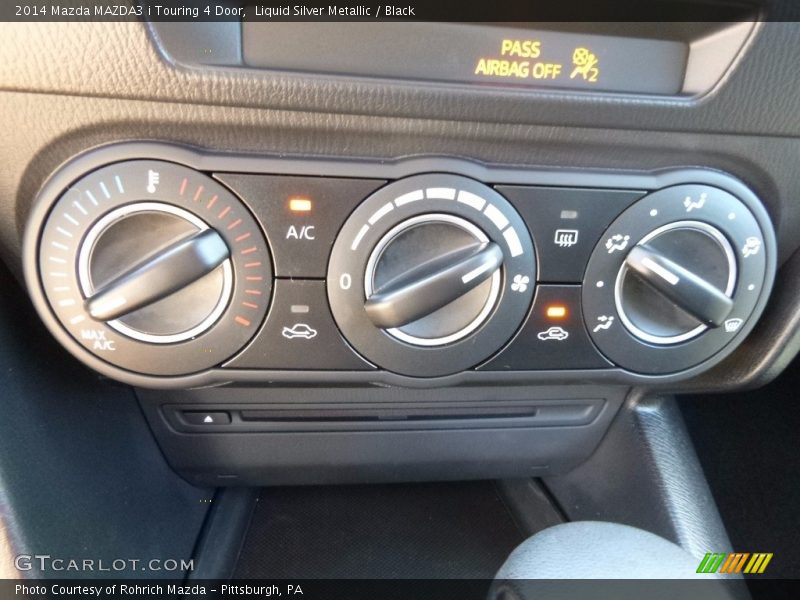 Liquid Silver Metallic / Black 2014 Mazda MAZDA3 i Touring 4 Door