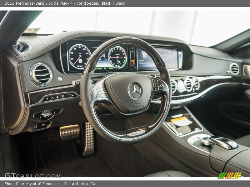 Black / Black 2016 Mercedes-Benz S 550e Plug-In Hybrid Sedan