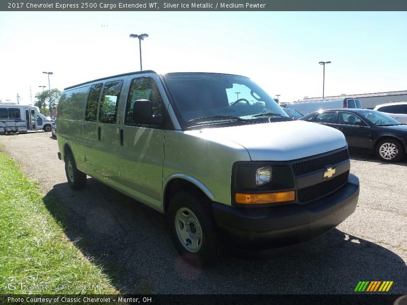 Silver Ice Metallic / Medium Pewter 2017 Chevrolet Express 2500 Cargo Extended WT