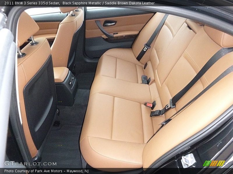 Black Sapphire Metallic / Saddle Brown Dakota Leather 2011 BMW 3 Series 335d Sedan