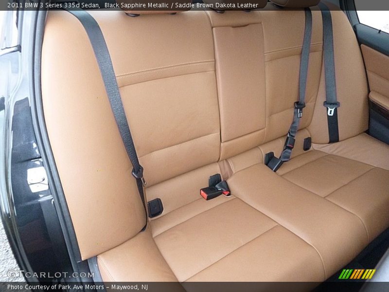 Black Sapphire Metallic / Saddle Brown Dakota Leather 2011 BMW 3 Series 335d Sedan