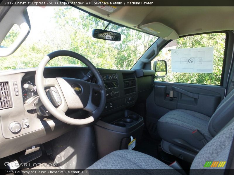 Silver Ice Metallic / Medium Pewter 2017 Chevrolet Express 2500 Cargo Extended WT