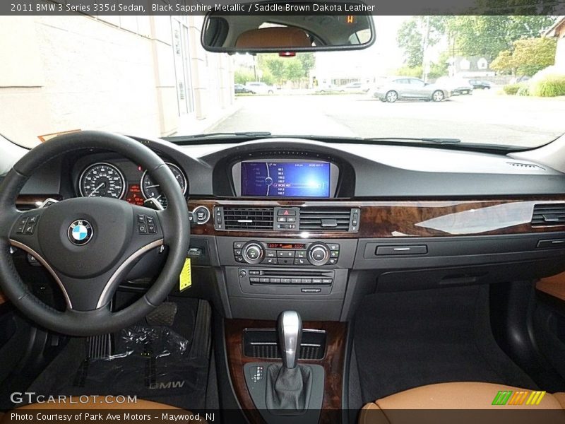 Black Sapphire Metallic / Saddle Brown Dakota Leather 2011 BMW 3 Series 335d Sedan